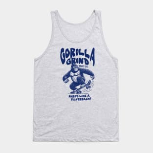 Gorilla Grind Skate Co. // Shred Like a Silverback! // Funny Skateboard Gorilla Tank Top